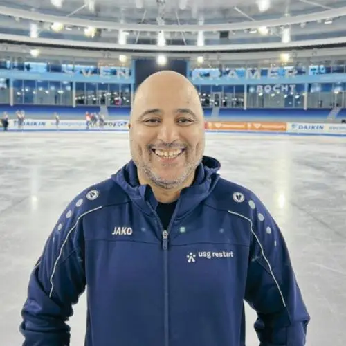 Hamid deelnemer van Schaats je Sterk